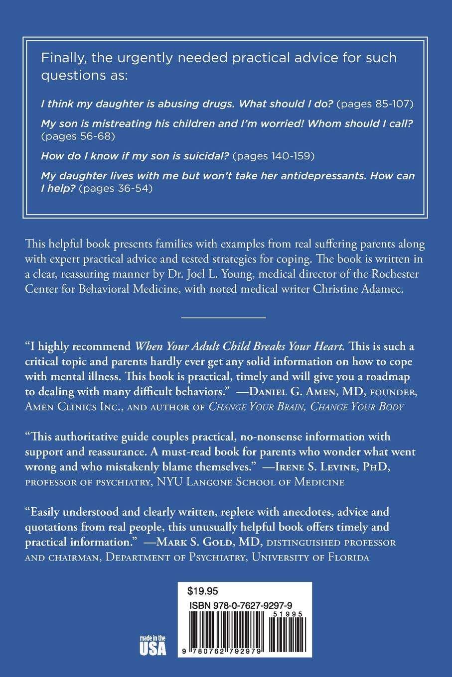 When Your Adult Child Breaks Your Heart: Coping With Mental Illness, Substance Abuse, And The Problems That Tear Families Apart- Joel Young and Christine Adamec - Image 2