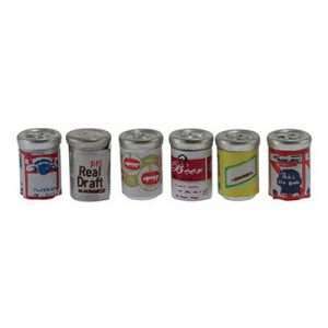 Beer Cans Miniature Set of 6