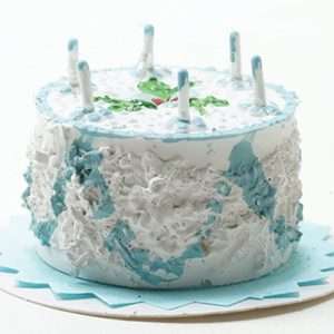 Birthday Cake Blue Miniature
