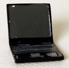 Black Laptop Computer Miniature