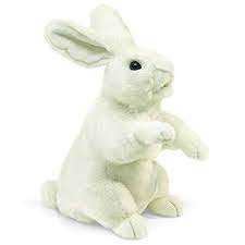 Standing White Rabbit Puppet