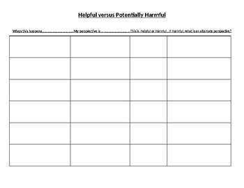 Downloadable Worksheet: Helpful vs. Harmful, Processing through an undesirable situation (2-sided) - Image 2