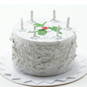 Birthday Cake White Miniature