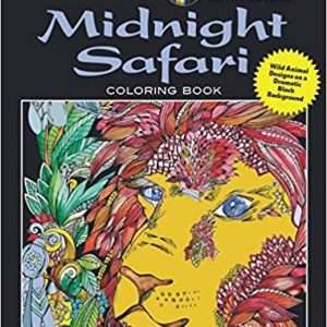 Creative Haven Midnight Safari Coloring Book