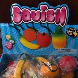 Squish Fruit Keychain
