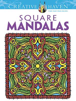 Square Mandala Coloring Book- Alberta Hutchinson