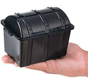Large Black Treasure Chest Miniature
