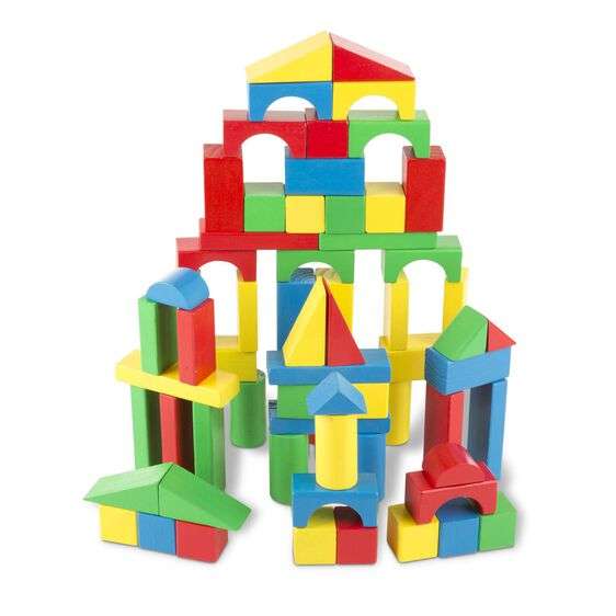 100 Piece Wood Blocks Set | Self Esteem Shop