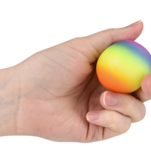 Squish And Stretch Mini Rainbow Gummi Ball 1.75"