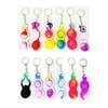 Tie Dye Push Pop Fidget Toy Key Chain