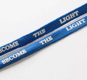 Become The Light Blue LED Laces