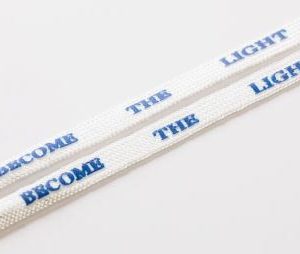 "Become The Light" White LED laces
