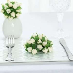 White Wired Rose Bouquet