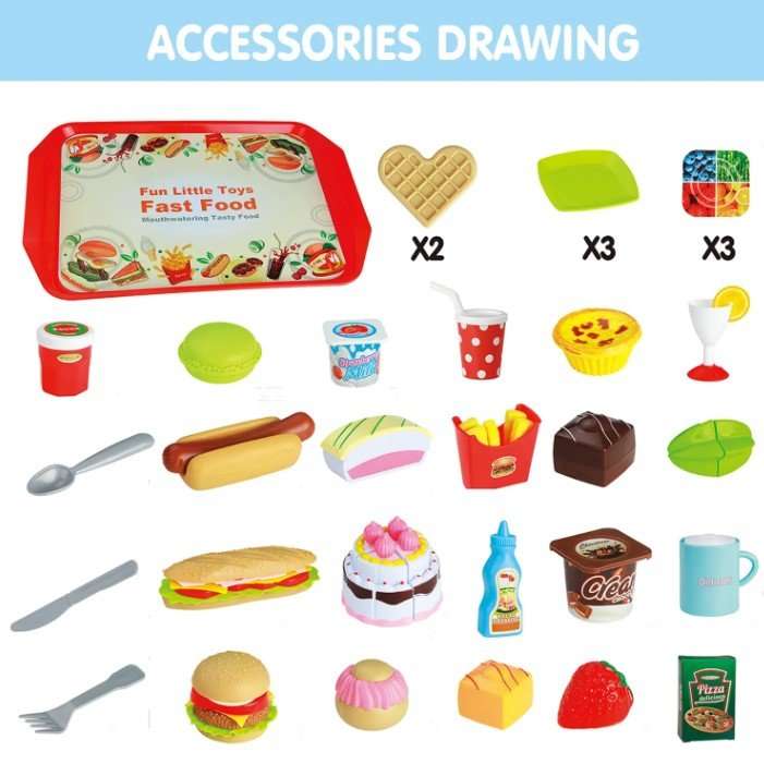 Pretend Play Food (49 Pieces) - Image 3