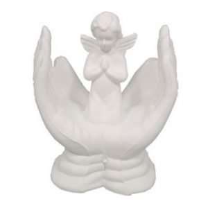 Praying Angel In Open Hands Figurine