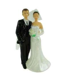 4" Plastic Wedding Couple Figurine
