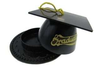 3.5" Plastic Graduation Hat Box