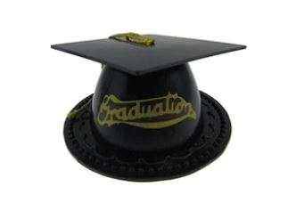 3.5" Plastic Graduation Hat Box - Image 2
