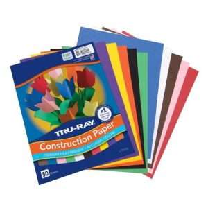Multicolor Construction Paper (50 Sheets)