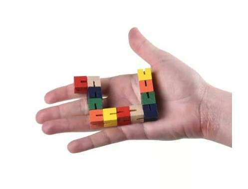 Wooden Fiddle Fidget Puzzle