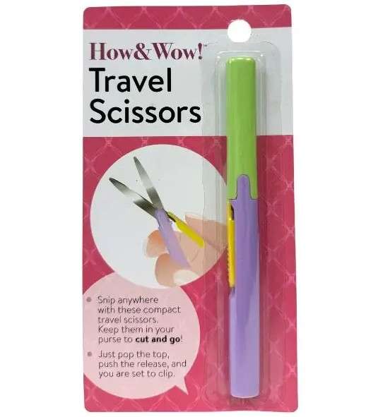 Compact Travel Scissors with Case