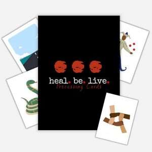 Heal. Be. Live. Processing Cards