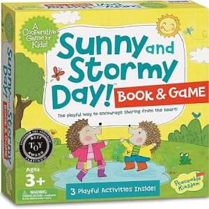 Peaceable Kingdom Sunny and Stormy Day Book & Game