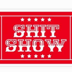 Ticket to the Shit Show Sticker