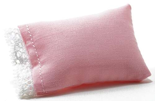 Miniature Dollhouse Pink Pillow