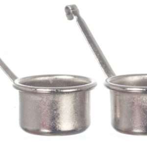 Miniature Silver Pot Set (2pcs)