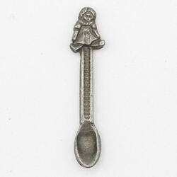 Miniature Pewter Spoon with Doll Handle