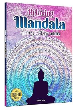 Relaxing Mandala Coloring Book for Adults: bundle w/ 24pk Crayola Colored Pencils *Kevin's Song Book of the Month May 2026*